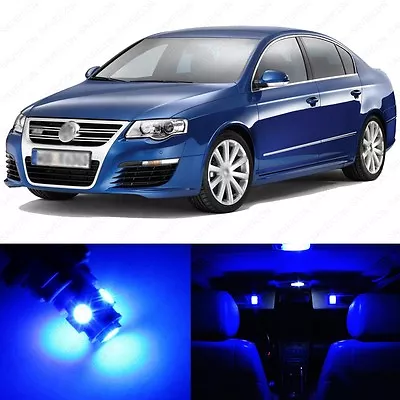 10 X Blue LED Interior Light Package For 2006 - 2011 Volkswagen Passat + TOOL • $10.99