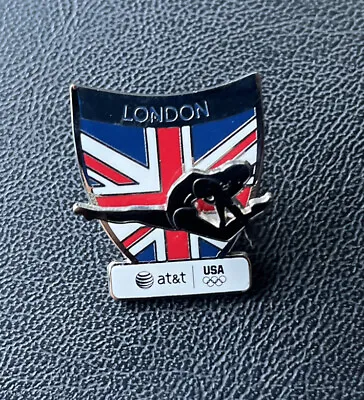 London Olympics 2012 USA Gymnastics Union Jack Flag  With Moveable Figure • $12.96