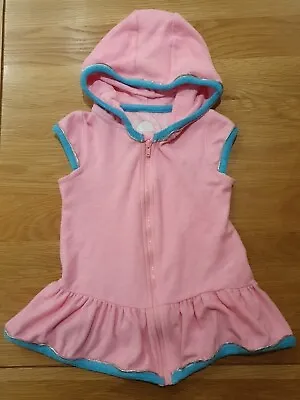 - M&s Sleeveless Hooded Towelling Beach Cover Up 18-24 Months • £2.50