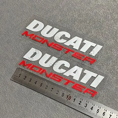 Motorcycle Fuel Tank Emblem Decals Car Track Badge Stickers For DUCATI MONSTER • $9.60