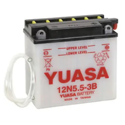 Fits 1985 Yamaha RZ350 12n55-3b Conventional 12 Volt Battery YUASA YUAM2255B • $76.95