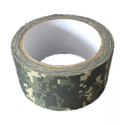 Camo Fabric Tape Woodland Digital Green Camouflage Leaves No Residue Strong • £10.99