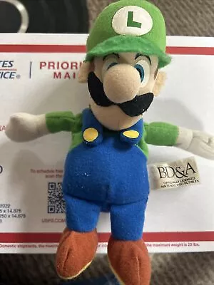 Vintage 1997 BD&A Nintendo Super Mario 64 Luigi Bean Bag Plush Doll (RARE!) • $53