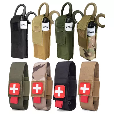 Molle Tactical Medical Tourniquet Holster Shear Holder Pouch Trauma Kit Bag • $7.98