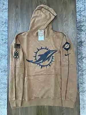 Nike Miami Dolphins Salute To Service Hoodie 2023 Sideline Pullover 2XL XXL • $150