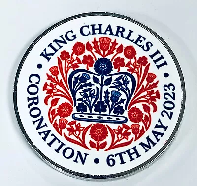 £2.99 • Buy King Charles III Coronation Official Emblem Mug Coaster Keychain Bottle Magnet