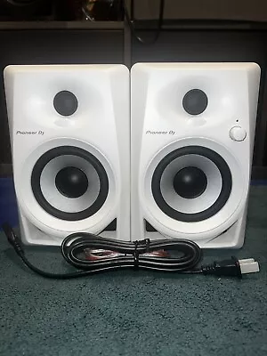 Pioneer DJ DM-40D White 4-inch Desktop Active Monitor Speaker • $85