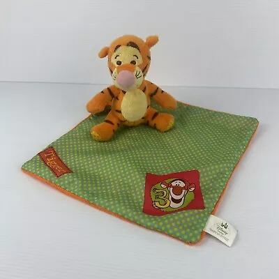 Disney Baby Tigger Baby Comforter Security Blanket Plush Soft Toy Orange Green • $29.90