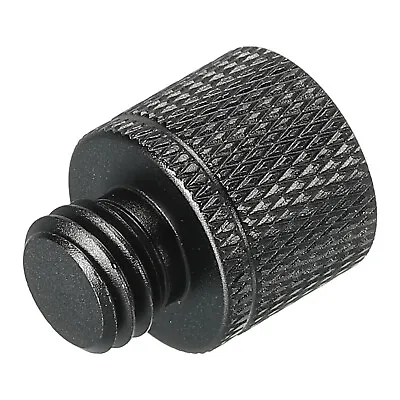 Mic Stand Adapter 3/8 Female To M10 Male Camera Screw Thread Adapter Black • $6.42