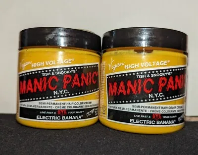 Lot:2 Punk Manic Panic Cream Formula Semi-Permanent Hair Color Yellow Gold 4oz 1 • $29.99