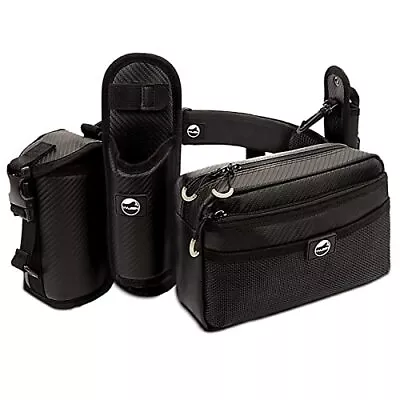  Fishing Tackle Bag Adjustable Wader Belt Fanny Fishing Storage Pack A：Black • $77.67