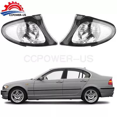 New Pair Of Clear Corner Lights For BMW 3 Series E46 4D Sedan Wagon 2002-2005 US • $28.99