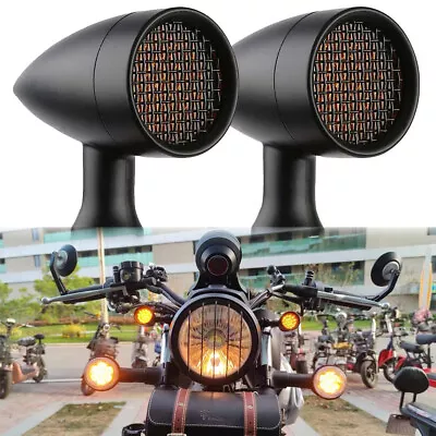 Motorcycle LED Bullet Turn Signal Tail Light For Yamaha V Star 250 650 950 1100 • $19.11