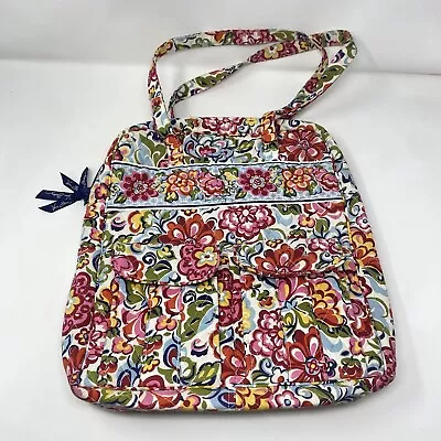 Vera Bradley Tote Bag Womens Large Multicolor Floral Retired Hope Garden Purse • $24.99