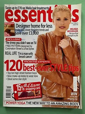 ESSENTIALS Magazine Oct-2000 MELINDA MESSENGER Penny Lancaster Jacqueline Pirie • £9.99