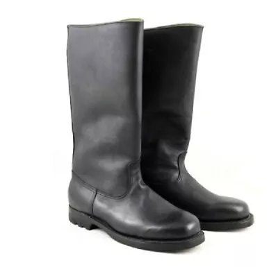 Men's High Boots Riding Authentic Knight Real Leather Shoes Black Outdoor Motor  • $102.69