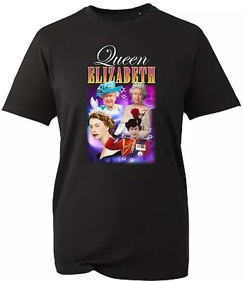 Queen Elizabeth Anniversary T-Shirt British Queen Majesty Remembrance Day Gift • £9.99