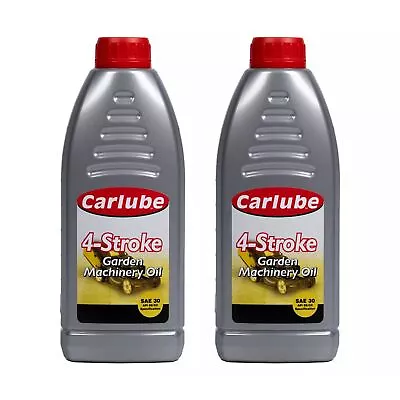 Carlube 4 Stroke Garden Machinery Oil 1L Litre X2 Treatment 2 Litres Gardening • £19.99