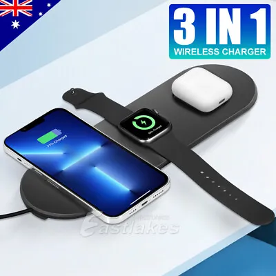 $23.95 • Buy 15W Qi Wireless Charger Pad Charging Dock Mat For Apple IPhone 14 13 Pro Watch