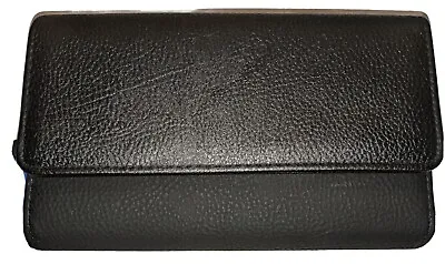 Mundi My Big Fat Black Wallet Womens RFID Organizer Checkbook • $44.99