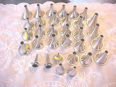 £19.78 • Buy Piping Nozzles Lot Of 32 For Cupcakes Cake Baking Decorating Wilton And Others