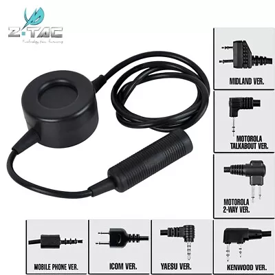 Z Tactical Z114 Headset Comtac PTT Cable Plug Adapter Walkie Radio Push-to-talk • £14.39