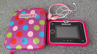 Pink Vtech Innotab 3 Child Tablet Learning-Comes With Game Case & Headphones • £28
