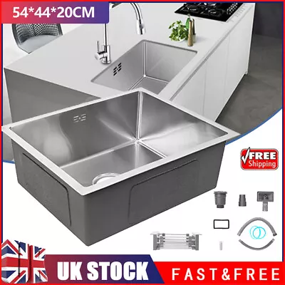 New Stainless Steel Kitchen Sink Under The Counter Rectangular Bar 54*44CM • £49.99