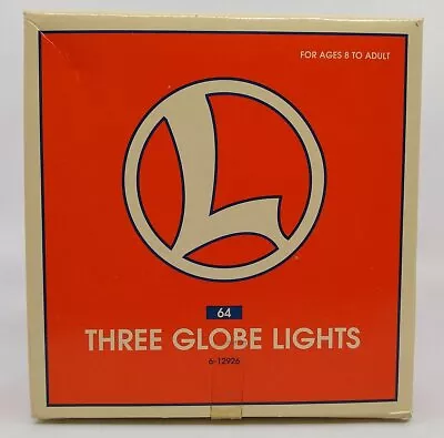 Lionel 6-12926 O Three Globe Lights (Set Of 3) EX/Box • $5.15