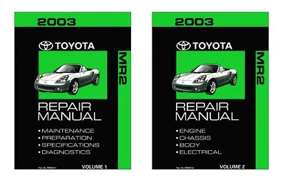 2003 Toyota MR-2 Shop Service Repair Manual Book Engine Drivetrain OEM • $174.99