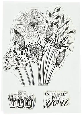 £5.79 • Buy Woodware Clear Magic Singles Stamp GOING TO SEED JGS300 Jane Gill Flowers Garden