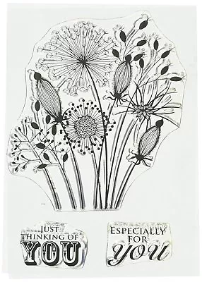 £5.79 • Buy Woodware Clear Magic Singles Stamp GOING TO SEED JGS300 Jane Gill Flowers Garden