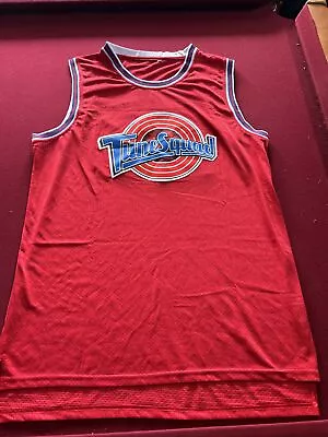 Space Jam Tune Squad True Vintage Basketball Jersey 90s Mens 3XL Red Embroidered • $12
