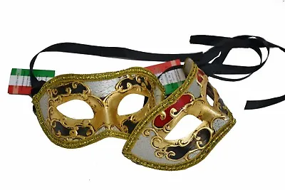 Genuine Hand Painted Venetian Mens /Womens Masquerade Masks With Stamp And Seal • £21.66