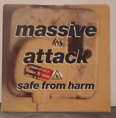 MASSIVE ATTACK Safe From Harm UK Press 7  Vinyl Wild Bunch Records WBRS3 1991 • £6.99