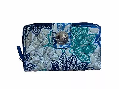 NWT Vera Bradley RFID  Turn Lock Wallet IPhone Santiago Free Shipping • $24.99