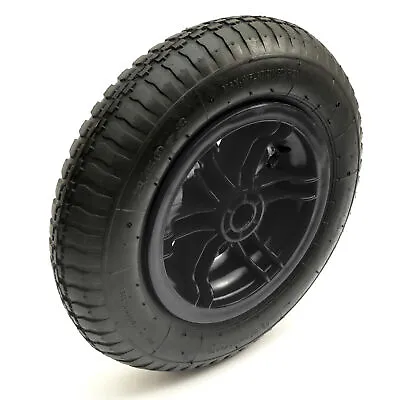 14 Inch 3.50-8 Black Spoked Wheel Pneumatic 2 Ply Tyre Inner Tube Launch Trolley • £9.99