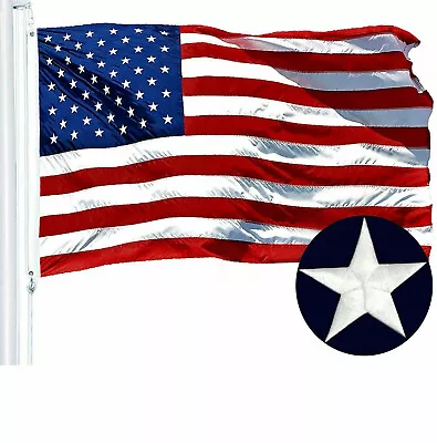 2'x3' Ft American Flag US USA | EMBROIDERED Stars Sewn Stripes Brass Grommets • $8.24