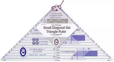 Small Diagonal Set Triangle Quilt Ruler 2.5 Inches To 10 Inches From Marti Miche • $19.98