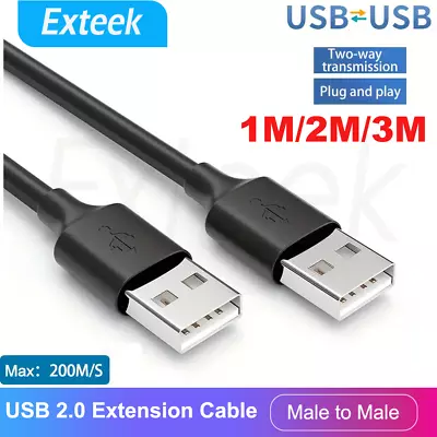 High Speed USB 2.0 Data Extension Cable Type A Male To Male M-M Connection Cord • $4.45