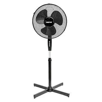 Floor Standing Pedestal Fan 16 Inch Oscillating Cooling Electric 3 Speed Black  • £19.50