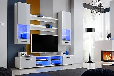 Wall Unit Entertainment Media Center Modern Living Room Furniture TV Stand Vida • £449.99