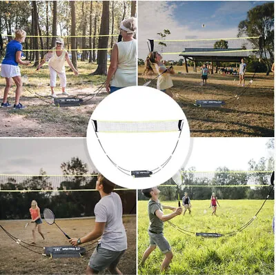 Portable Badminton Training Net Sports Volleyball Tennis Court Beach Carry Bag • $19.99