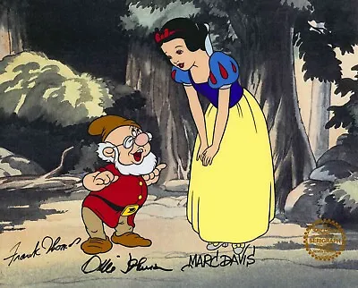  Snow White And Doc  Disney Movie Limited Edition Cel Animation 3x Signed Art UF • $365