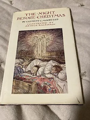 Vtg HC DJ 1976 THE NIGHT BEFORE CHRISTMAS CLEMENT C. MOORE ARTHUR RACKHAM • $9.99