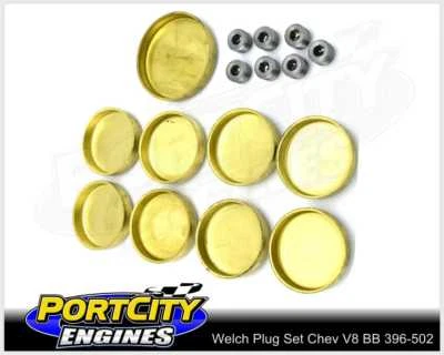 $50.95 • Buy Welch Welsh Brass Core Plug Kit Set Chev V8 BB 396 402 427 454 502 WPK-C454
