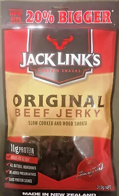 Jack Link's Original Beef Jerky  Made In New Zealand 310g Brand NEW • $29.88