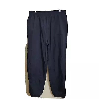 Adidas Vintage Lined Wind Pants Zip Ankle Size M • $28.99