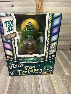M&m Fortune Teller Madame Green Magic Crystal Ball Pop Up Dice Candy Dispenser N • $21.77