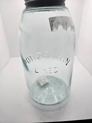 Porcelian Lined HG Mason Fruit Jar • $30